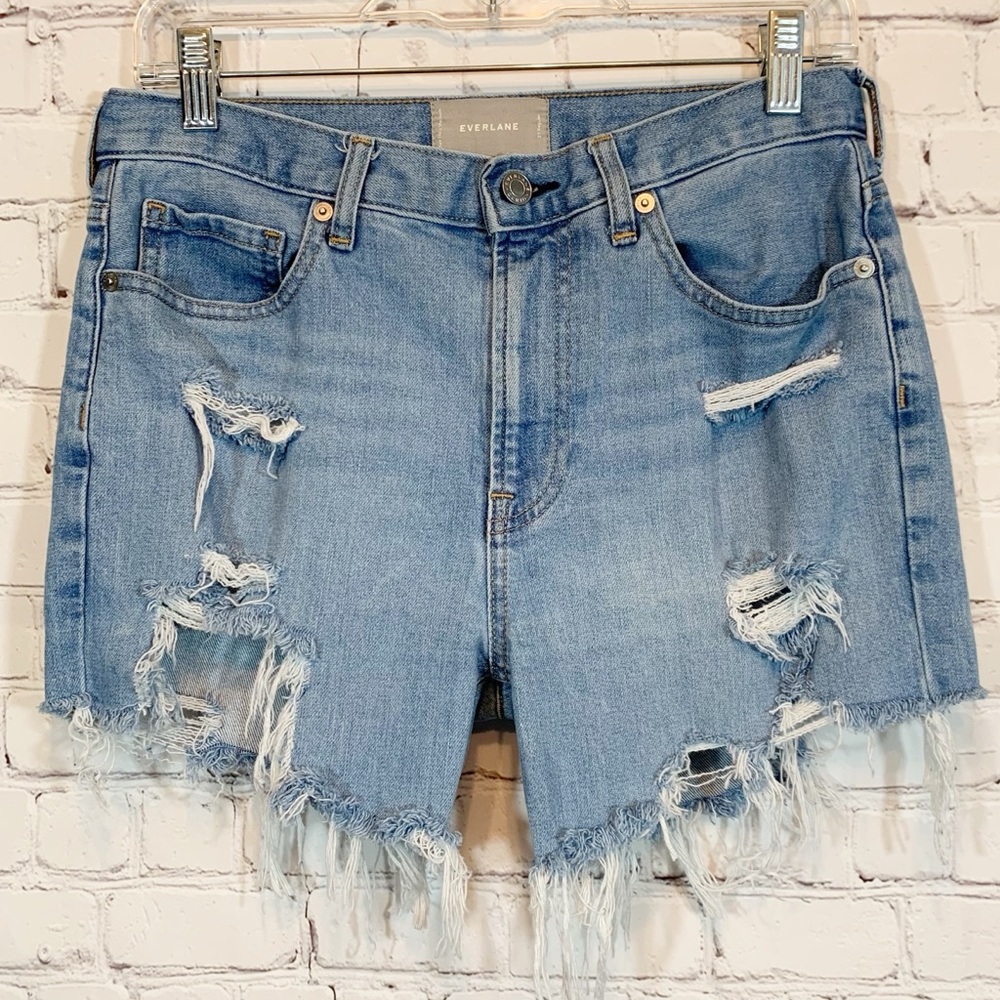 Everlane Jean Cut off Shorts hi rise Destroyed